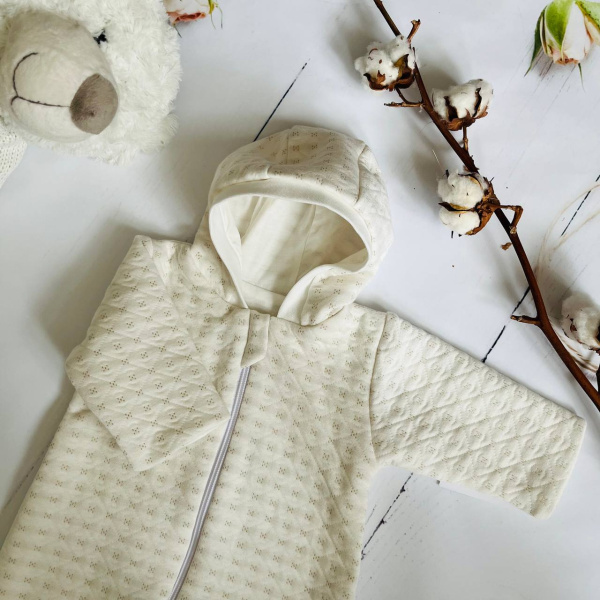 Комбинезон для новорожденного Bebika (20/13-2), состав: 80% натуральный хлопок, 20% полиэстер